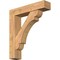 Ekena Millwork Olympic Block Smooth Bracket w/ Offset Brace, Western Red Cedar, 7 1/2"W x 34"D x 38"H BKT0806X34X38OLY05SWR - alternate 1
